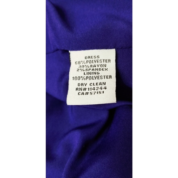 Eliza J Sheath Dress Purple Midi Size 6 - Picture 8 of 8